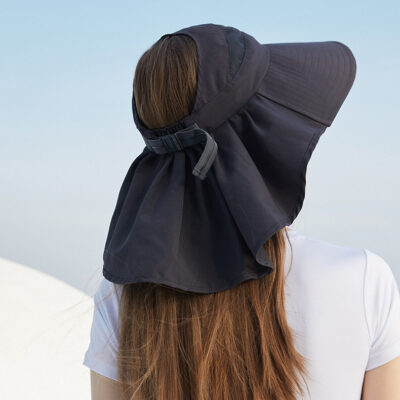 Custom Summer Sun protection Waterproof Hat Run Climb Sport Cap with RemovableHat Camping Cap